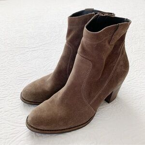 Brown Suede Ankle Boots